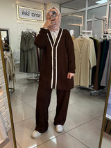 Kahverengi Triko Takım