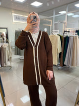 Kahverengi Triko Takım