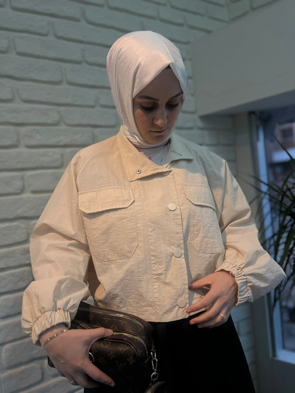 Yağmurluk - Bej
