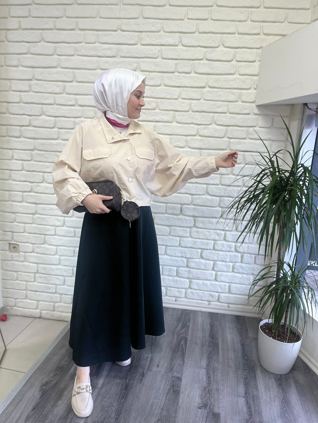 Yağmurluk - Bej