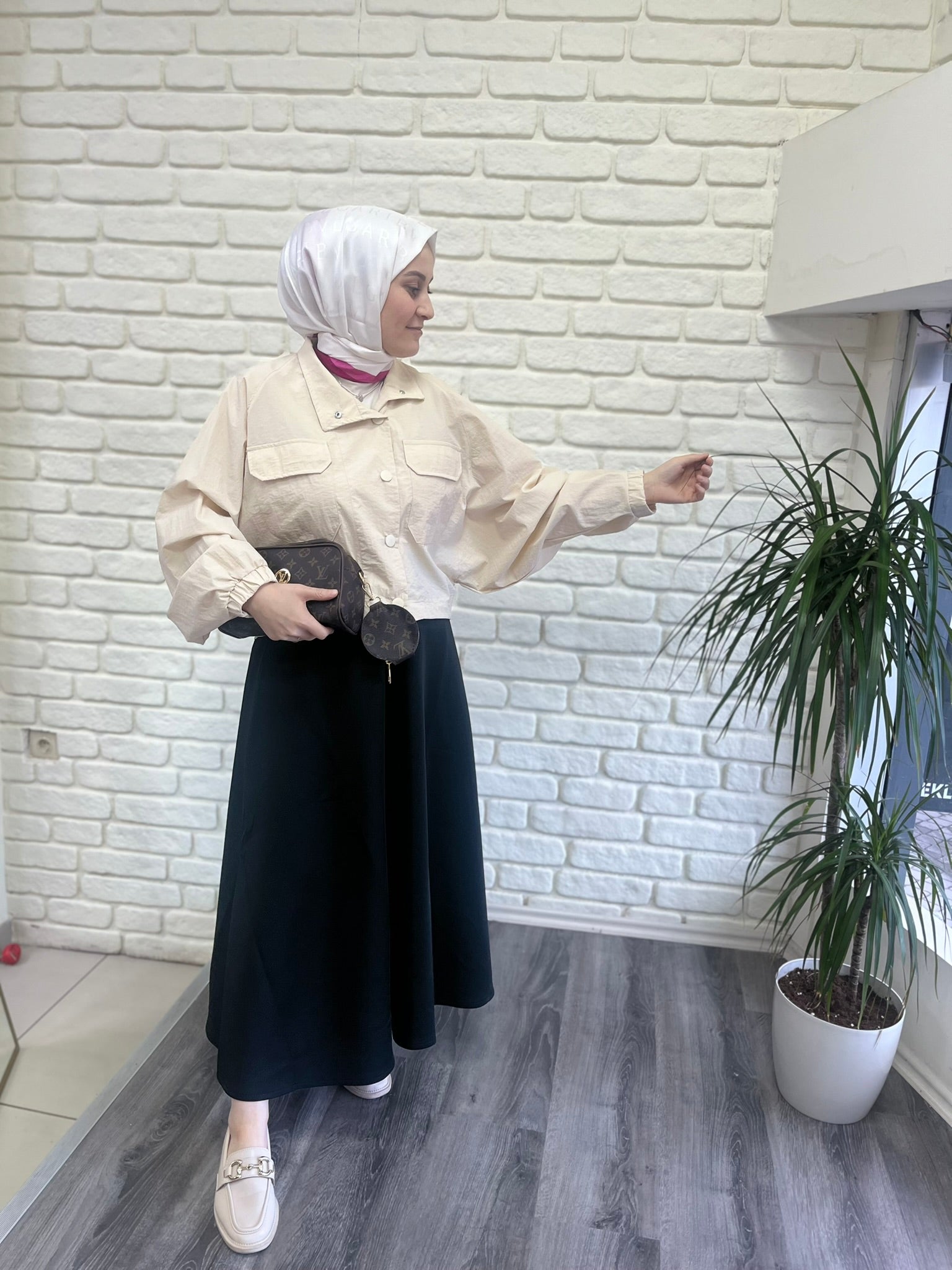 Yağmurluk - Bej