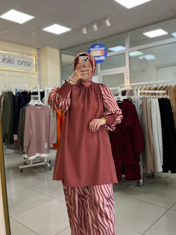 Saten Detaylı Gömlek