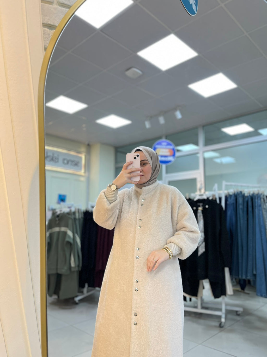 Angora Astarlı Kaban - Bej
