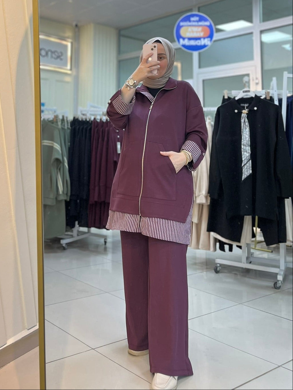 Puane Takım - Bordo