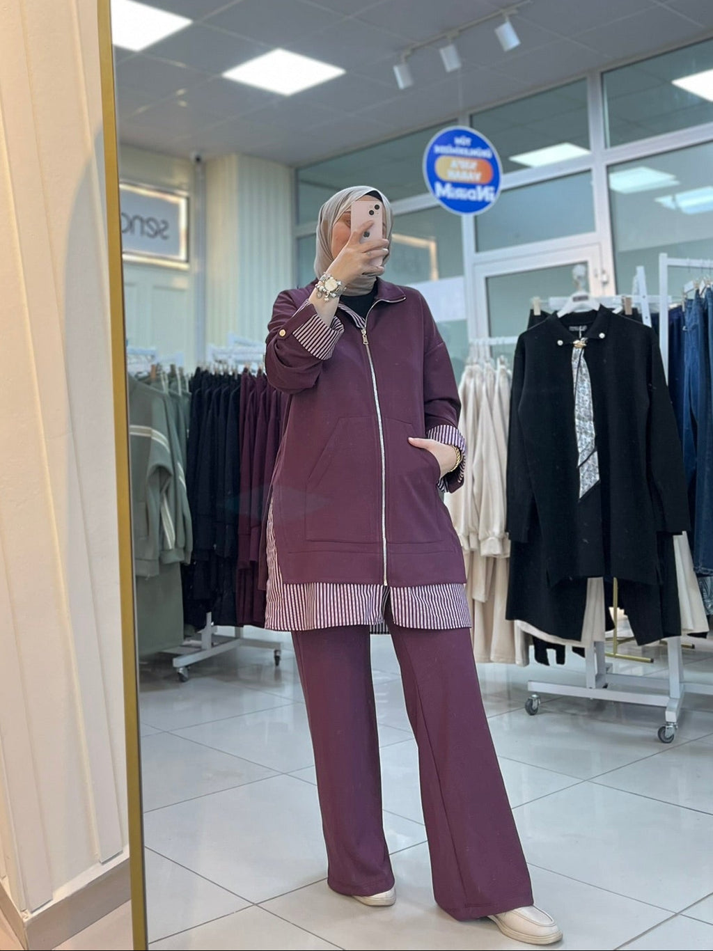 Puane Takım - Bordo