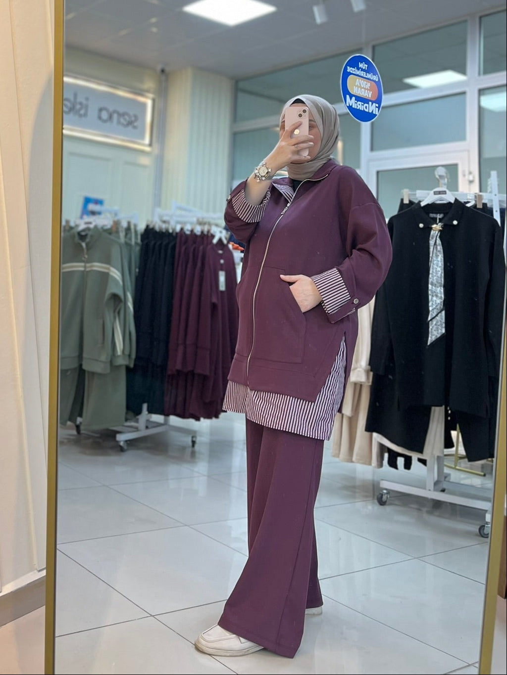 Puane Takım - Bordo