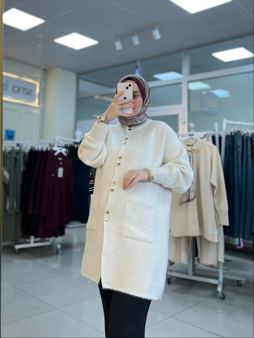 Angora Hırka - Ekru