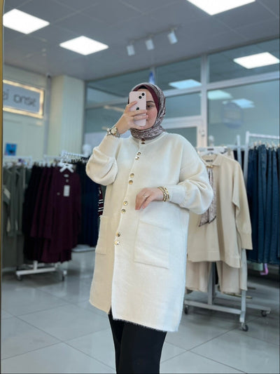 Angora Hırka - Ekru