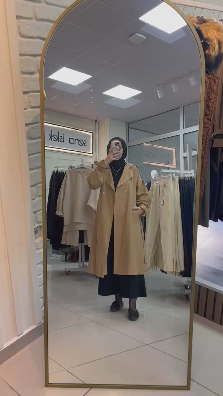 Moda Trençkot - Camel