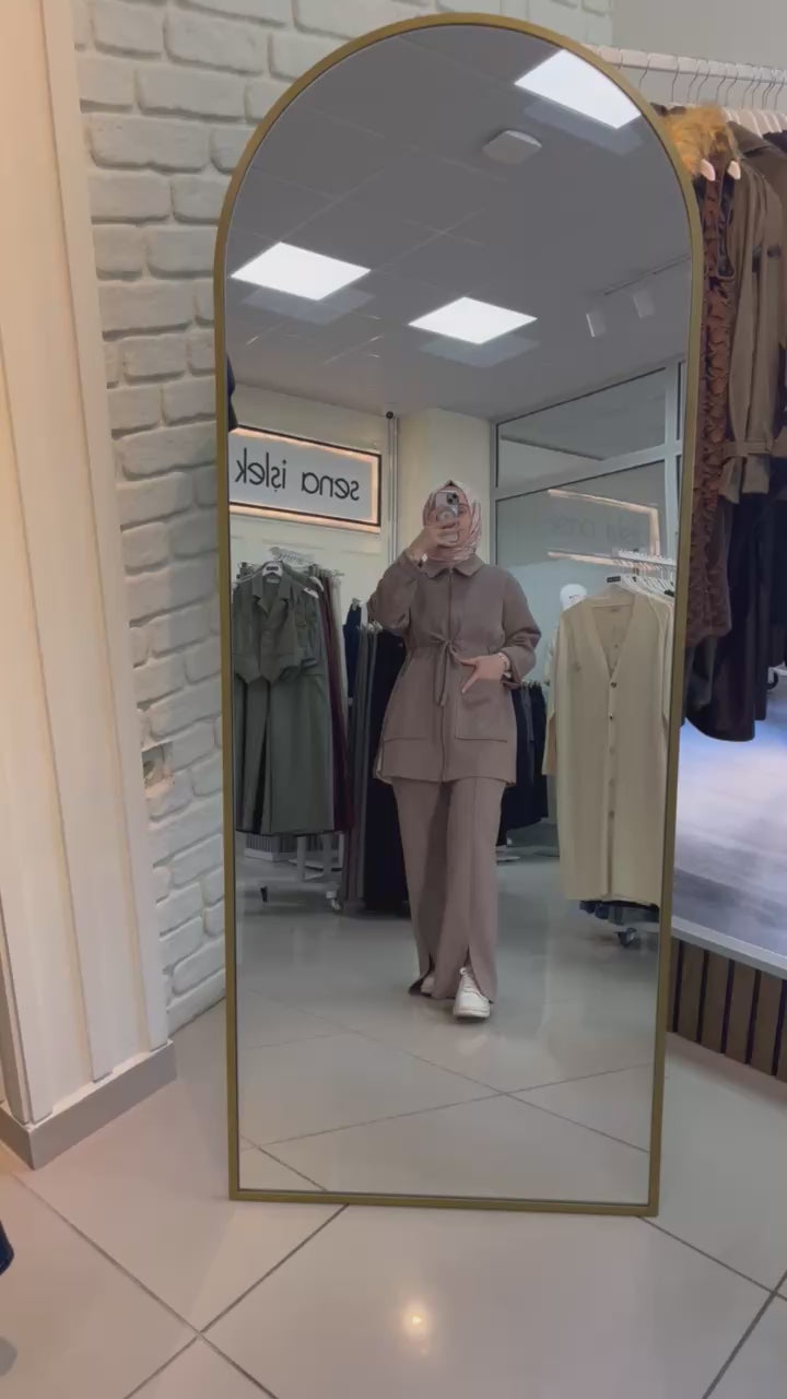 Beli Büzgülü - Kahverengi